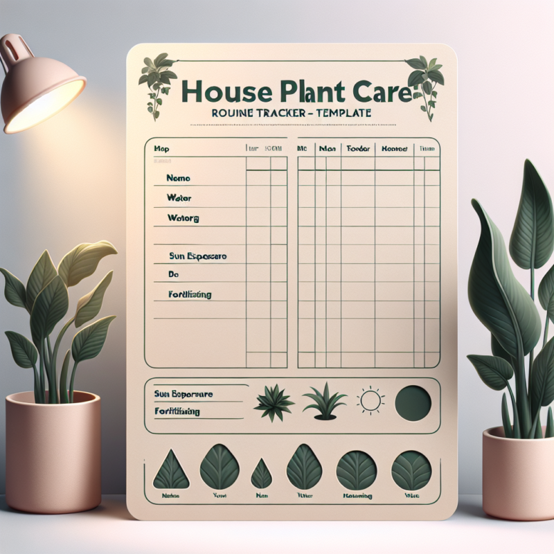 Houseplant Care Routine Tracker