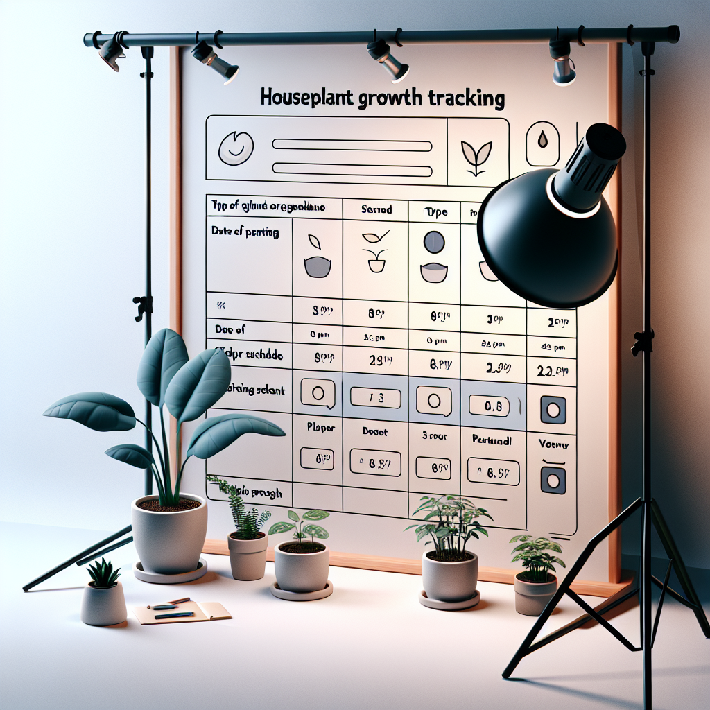 Houseplant Growth Tracking Spreadsheet