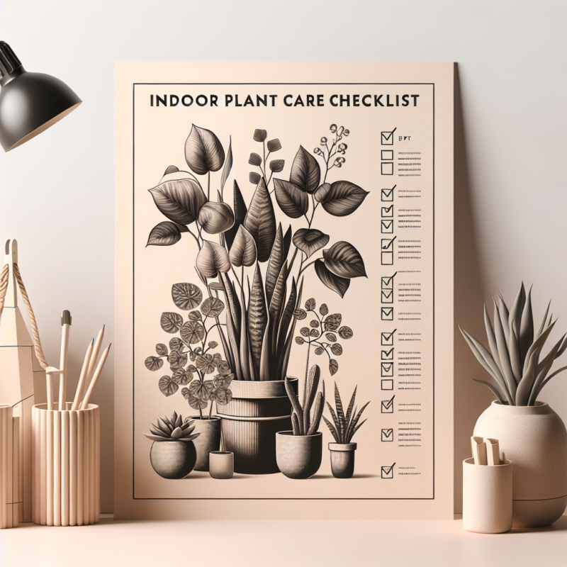 Indoor Plant Care Checklist